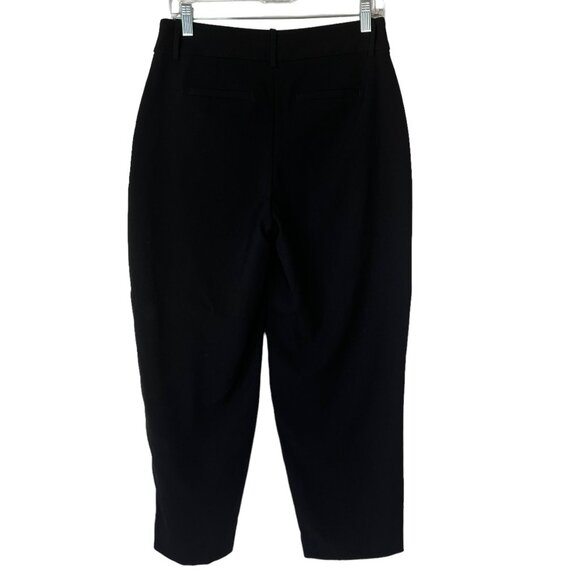 A New Day Cropped Dress Pants Womens Size 4 Black Straight Leg - Picture 1 of 8